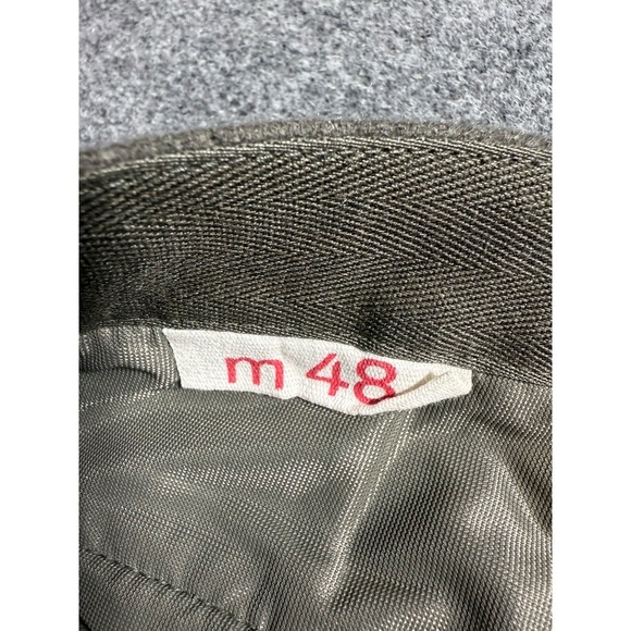 Vintage German Military Pants 34x30 Gray Wool Trousers m48 NVA Made in Germany - Picture 4 of 16